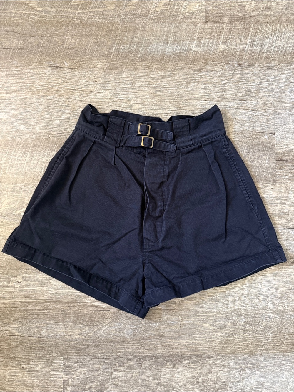 Doen Black High Waisted Shorts Size 0